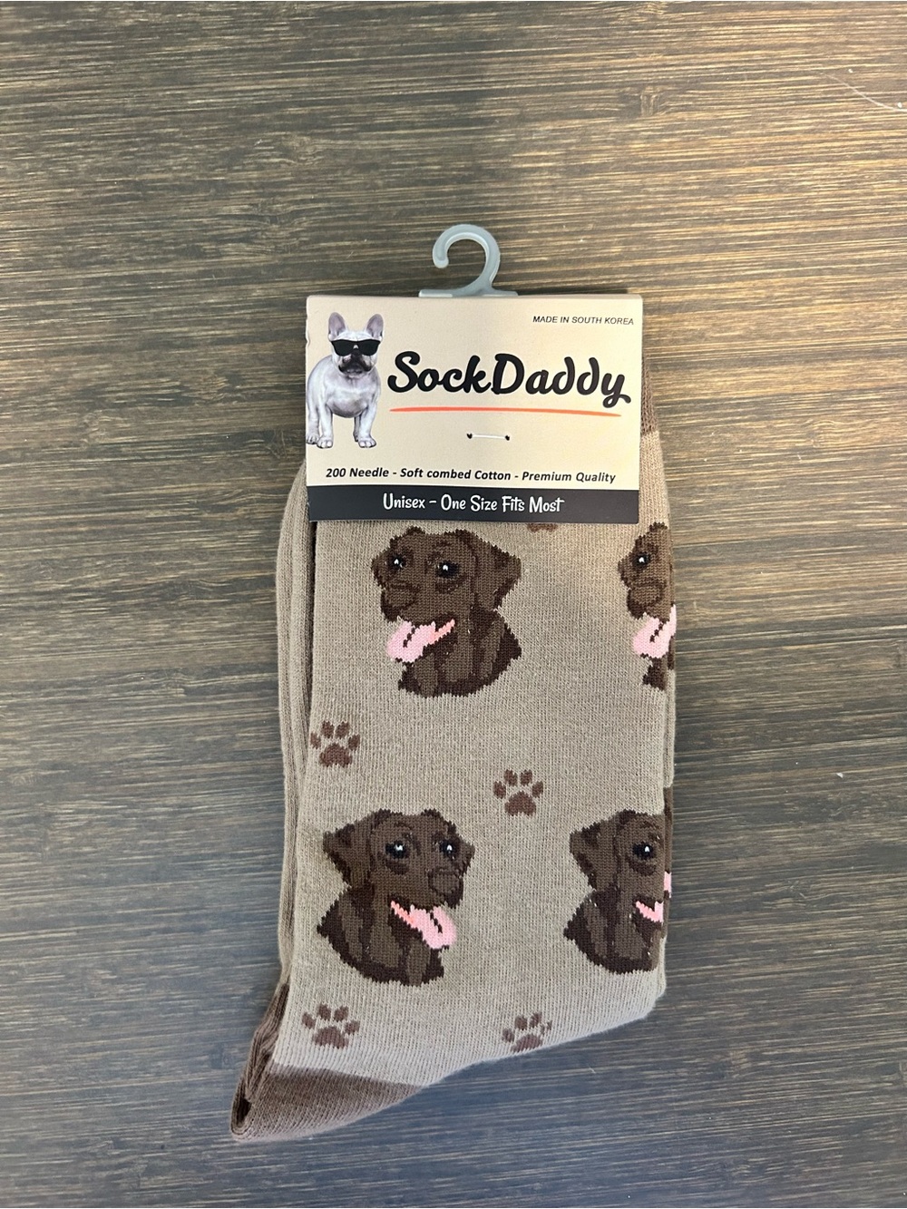 Brown Dog Pattern Unisex Socks